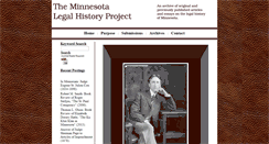 Desktop Screenshot of minnesotalegalhistoryproject.org